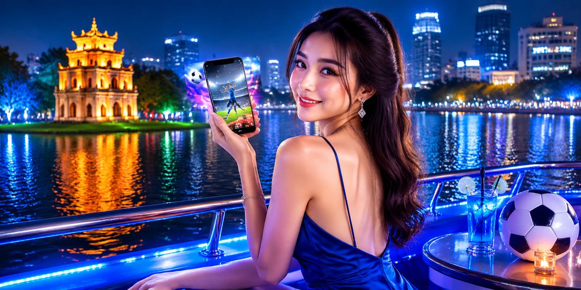 Người dùng tại Hà Nội xem kèo bóng đá trực tuyến trên điện thoại buổi tối